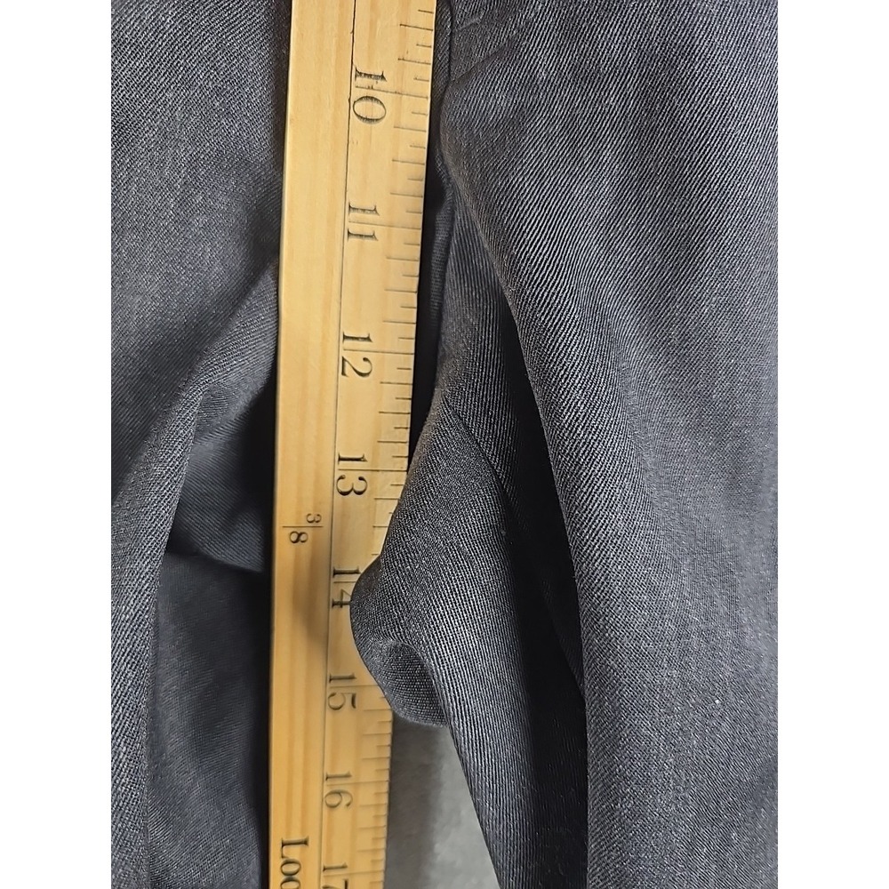 Brooks Brothers Dress Pants Mens 36x30 Dark Gray Wool Pleated Cuffed Canada - Picture 6 of 7